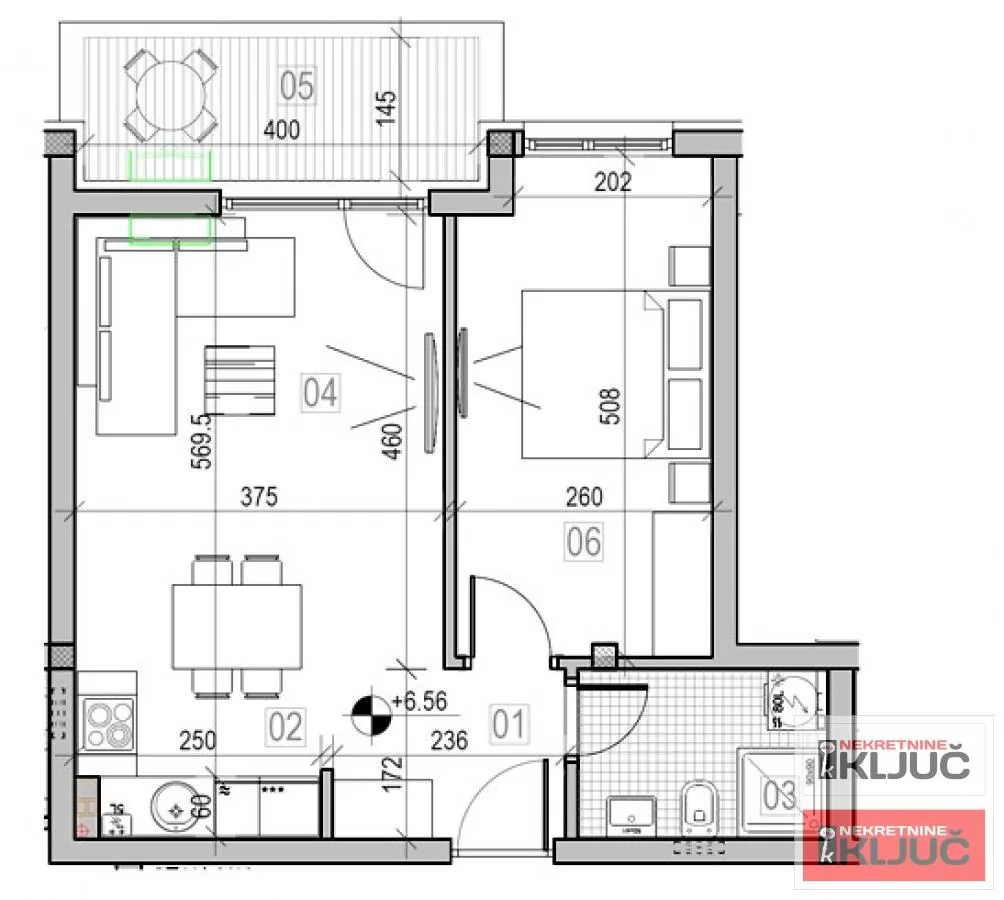 SREMSKA KAMENICA, 49m2, Dvosoban sa pdv, Izgradnja 1