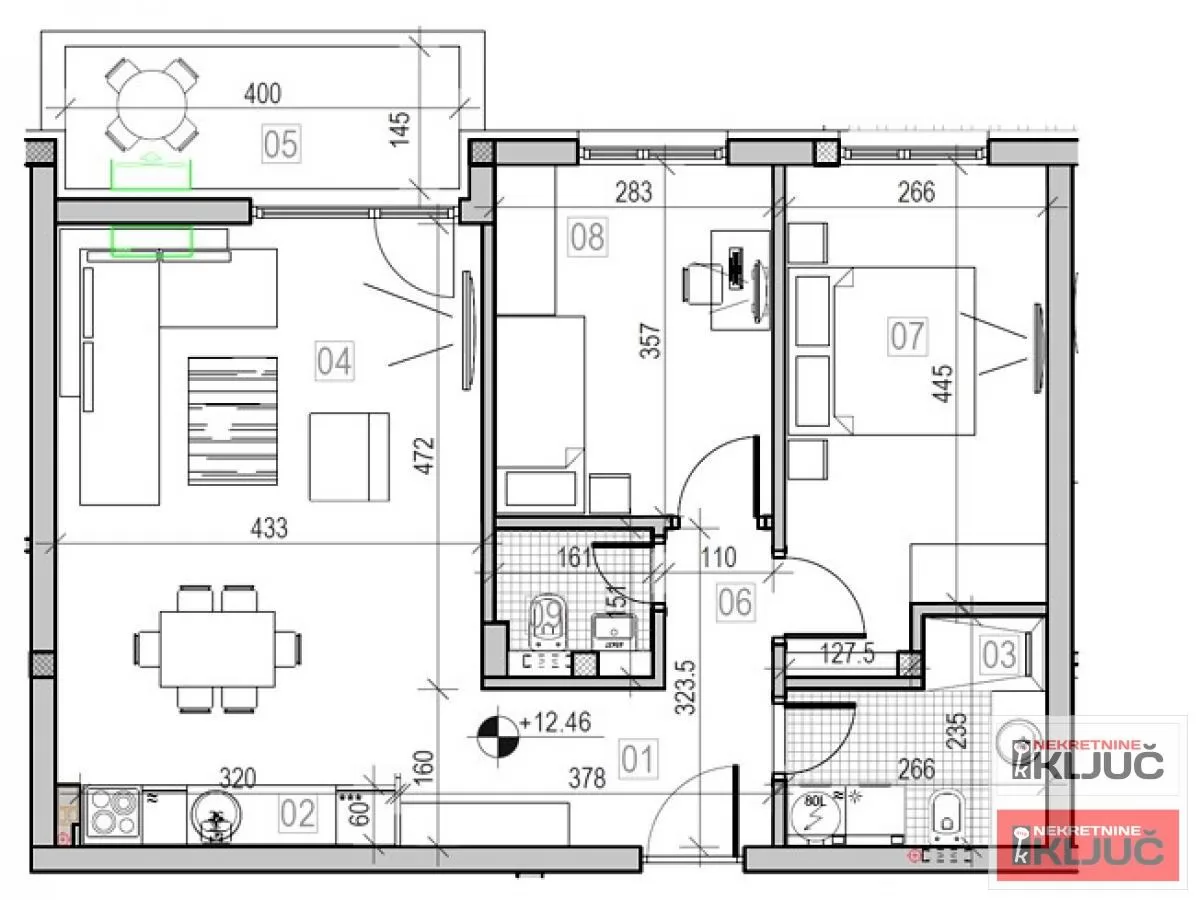 SREMSKA KAMENICA, 70m2, Trosoban sa pdv, Izgradnja 1