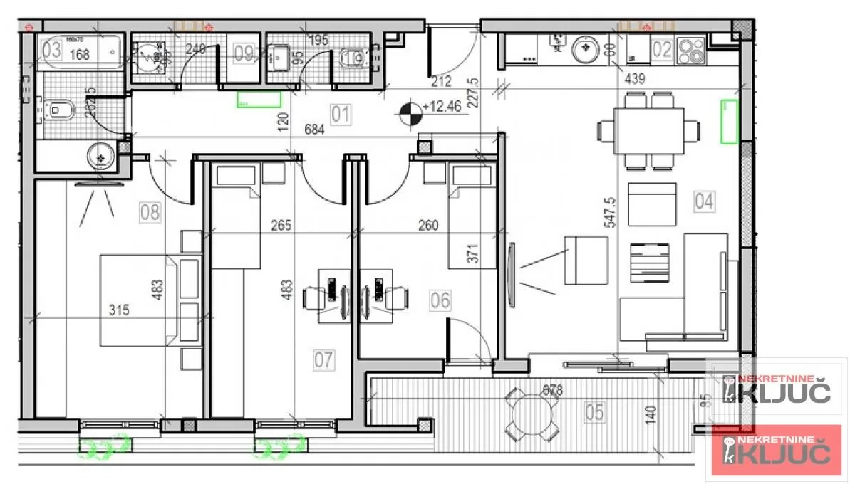 SREMSKA KAMENICA, 91m2, Četvorosoban sa pdv, Izgradnja 1