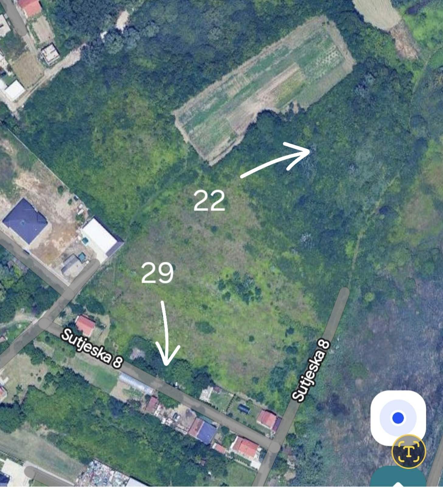 Prodaje se udeo u vlasništvu zemljišta  K O  Krnjača 1