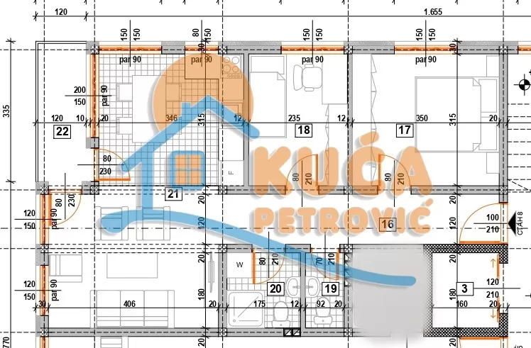 Dvosoban stan, 60.37 m2, Donja Vrežina, Nikole Rašića Koleta ID: p-015747 4