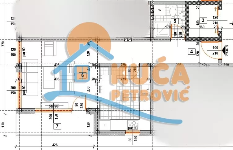 Jednosoban stan, 41.74 m2, Donja Vrežina, Nikole Rašića Koleta ID: p-015745 4