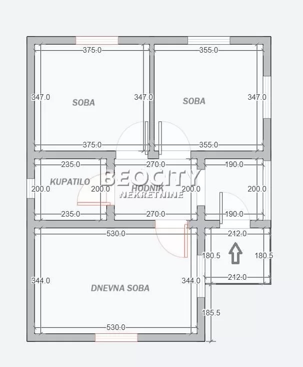Trosobna kuća, 80 m2, Orašac, Misača ID: 128076 14