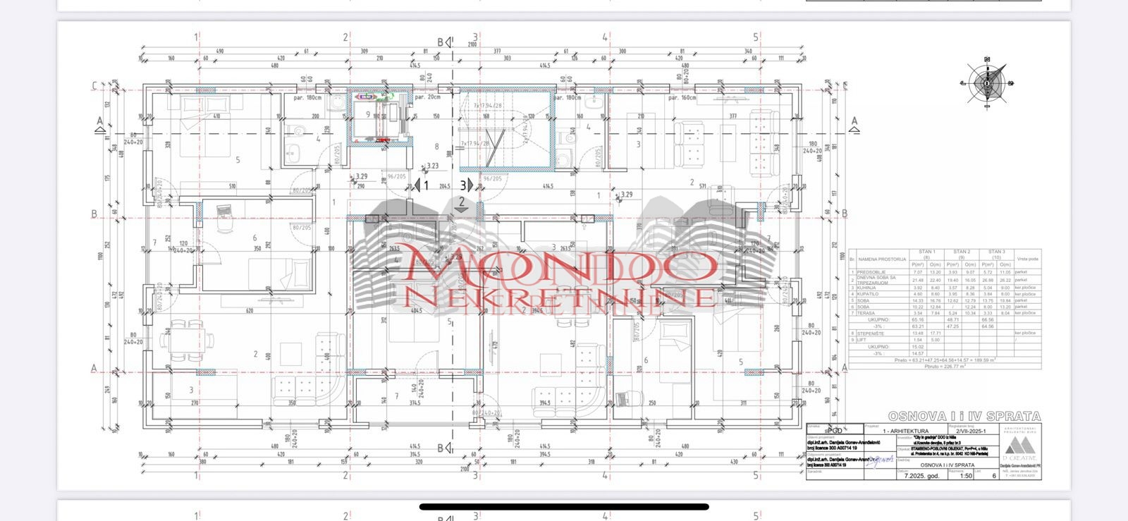 Dvoiposoban stan u novogradnji na Panteleju 7