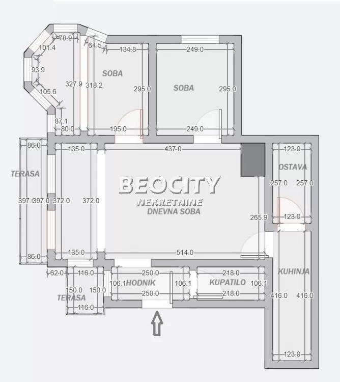 Trosoban stan, 76 m2, Zemun, Cara Dušana ID: 128766 17