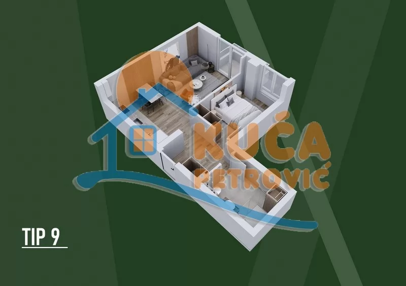 Dvosoban stan, 50.4 m2, Palilula, Palilulska ID: p-015802 4