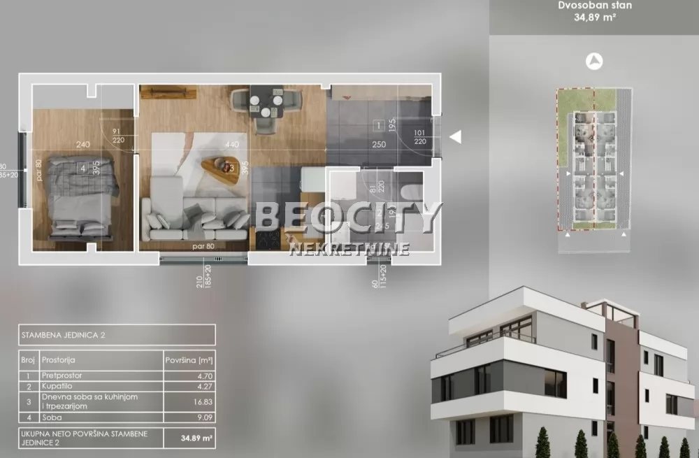 Dvosoban stan, 35 m2, Telep, Petefi Šandora ID: 128919 1