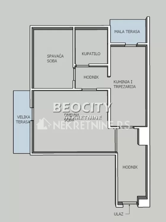 Dvosoban stan, 61 m2, Zemun, Sava Burića ID: 128904 2