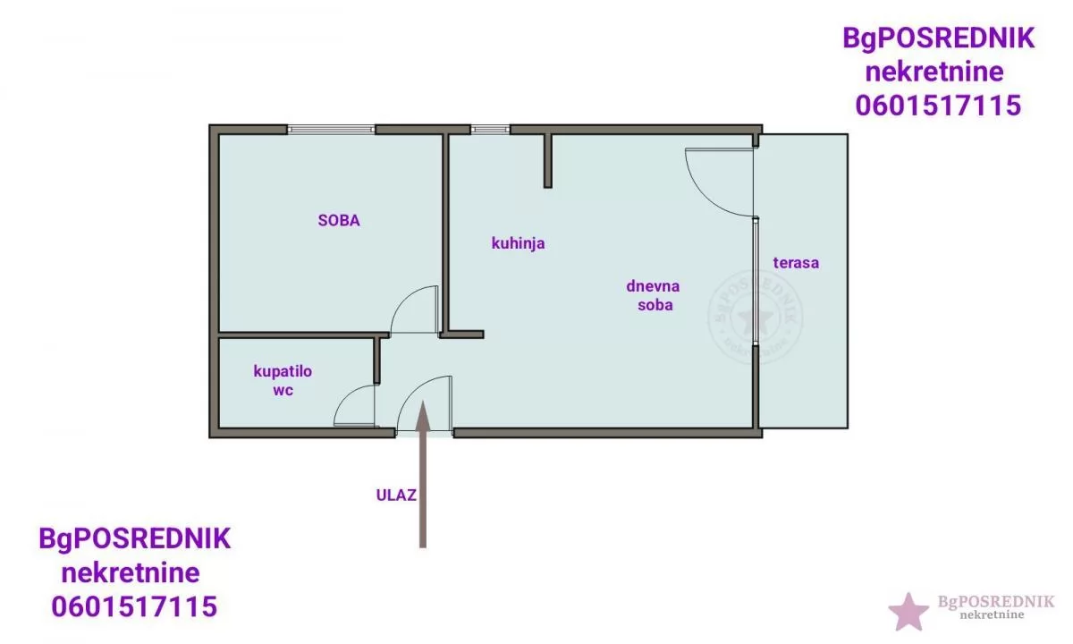 Zvezdara, Mirijevo I, Ladne vode, 41m2 2