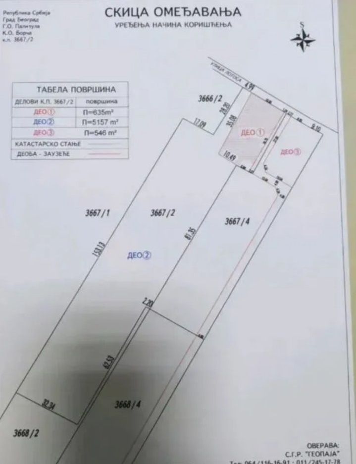 Plac sa kucom Beograd Borca 3