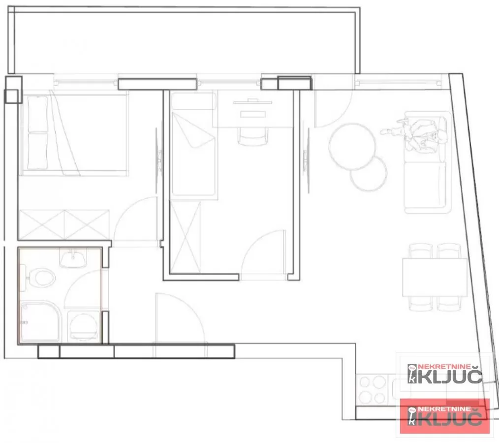 Odlican NOV LUX dvoiposoban stan na Grbavici 5