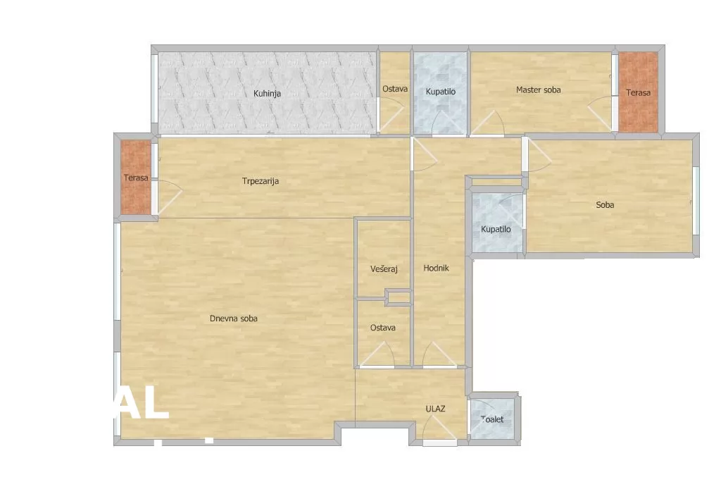 Stan,NOVI SAD,BULEVAR,kv: 213.00, € 617700, ID: 1102228 45