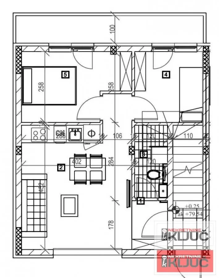 BLIZINA LIPOV GAJA, 41m2+terasa 5m2, Dvoiposoban, Izgradnja 1