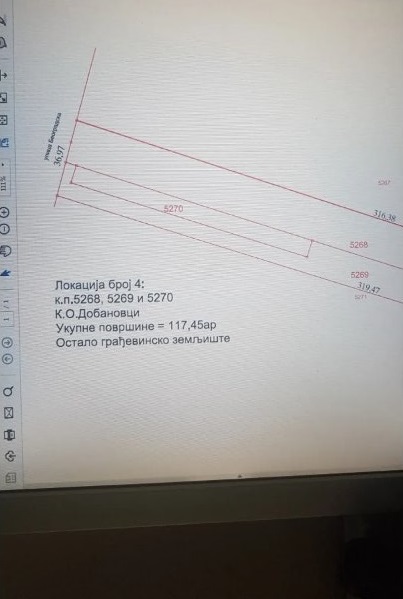 Dobanovci gradjevinsko zemljiste 117 ara 3