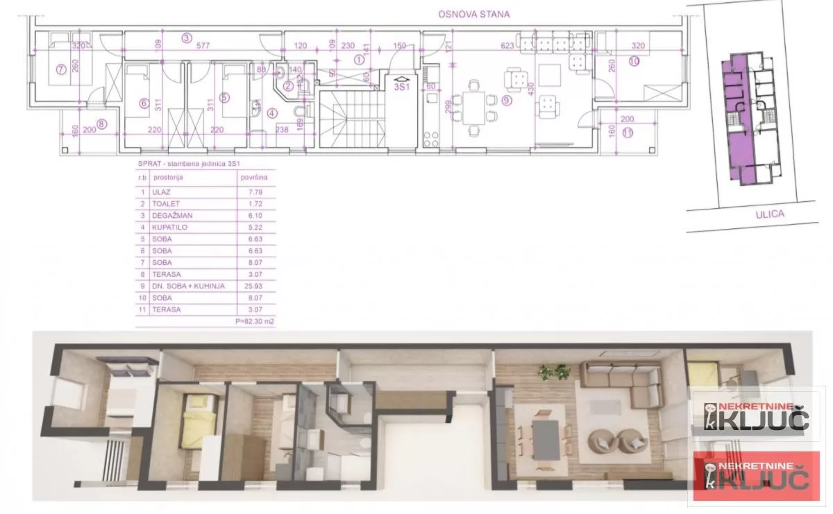 ADICE, 82m2, Četvorosoban sa pdv 1