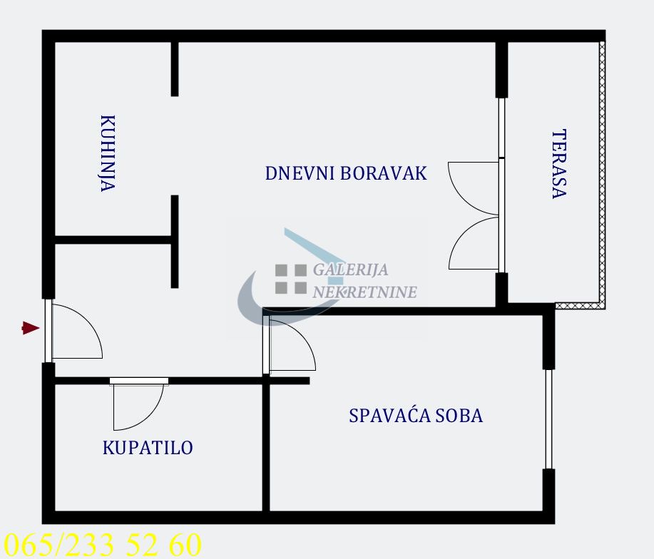 Voždovac  Merin Hill   Vojislava Nanovića 48m2 4