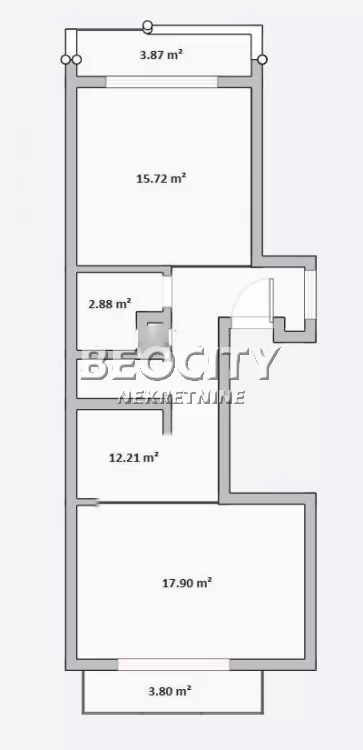 Dvosoban stan, 58 m2, Centar, Podravska ID: 129563 15