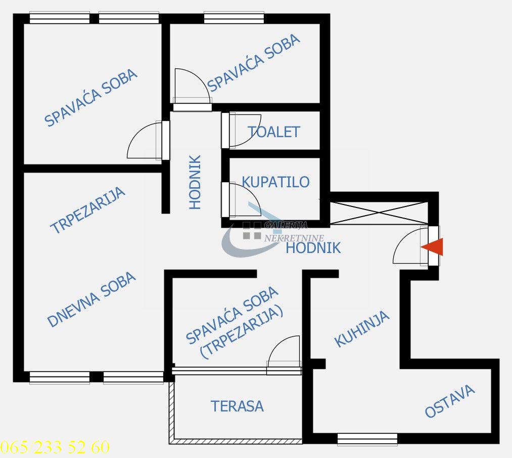 Novi Beograd  Blok 34   Bulevar Zorana Đinđića 73m2 4