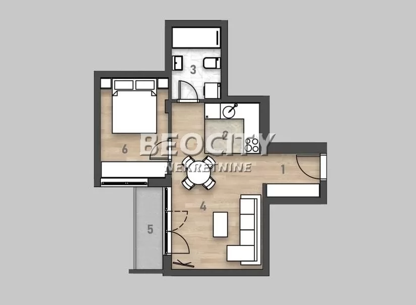 Dvosoban stan, 42 m2, Salajka, Karađorđeva ID: 129721 1