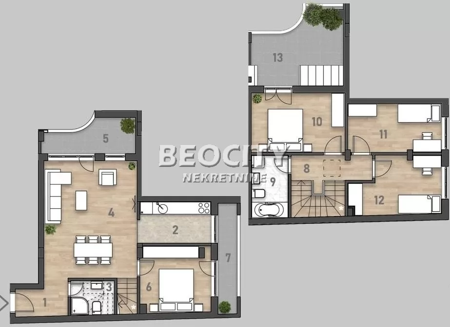 Petosoban stan, 123 m2, Socijalno, Vojvode Šupljikca ID: 129735 1