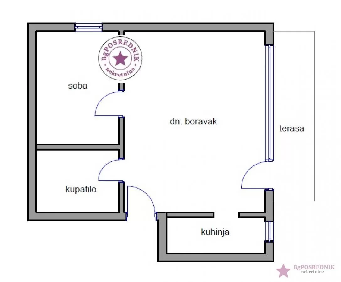 Voždovac, Lekino brdo, Pirotska, 34m2 2