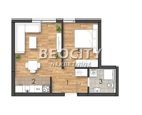 Dvosoban stan, 40 m2, Telep, Jerneja Kopitara ID: 129749 1