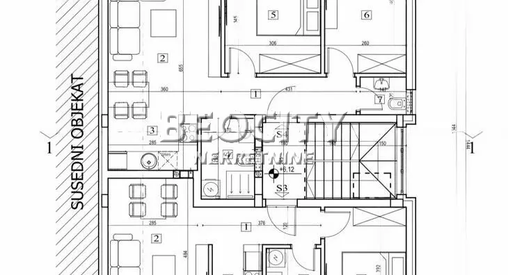 Dvosoban stan, 41 m2, Adice ID: 129529 3