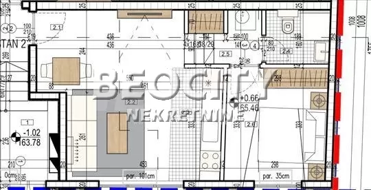 Dvosoban stan, 41 m2, Denkova bašta, Paje Jovanovića ID: 127548 1