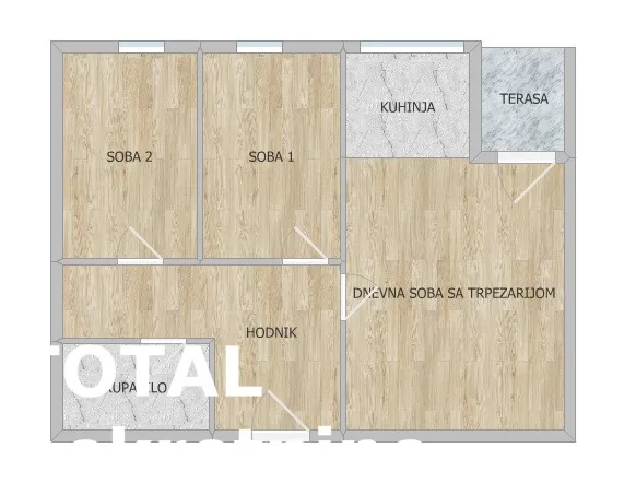 Stan,NOVI SAD,NOVO NASELJE ŠONSI,kv: 55.00, € 152000, ID: 1102037 16