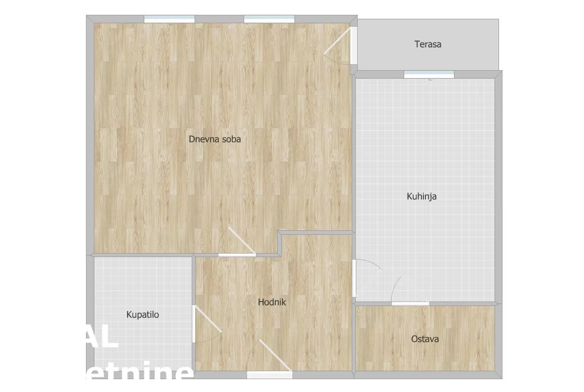 Stan,NOVI SAD,PODBARA,kv: 41.00, € 123000, ID: 1102339 8