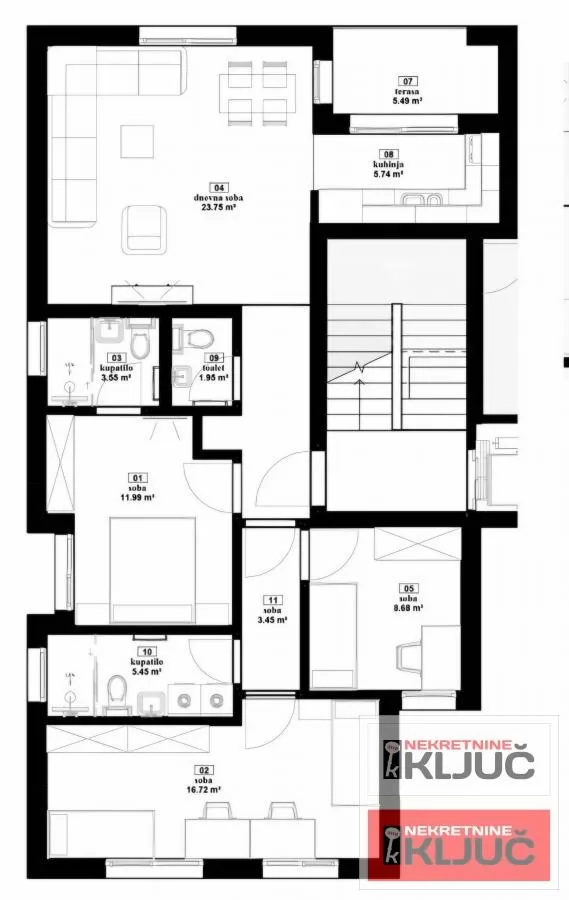 SREMSKA KAMENICA, 93m2, Četvorosoban sa pdv, Parking, Ostava, SMART HOME 2