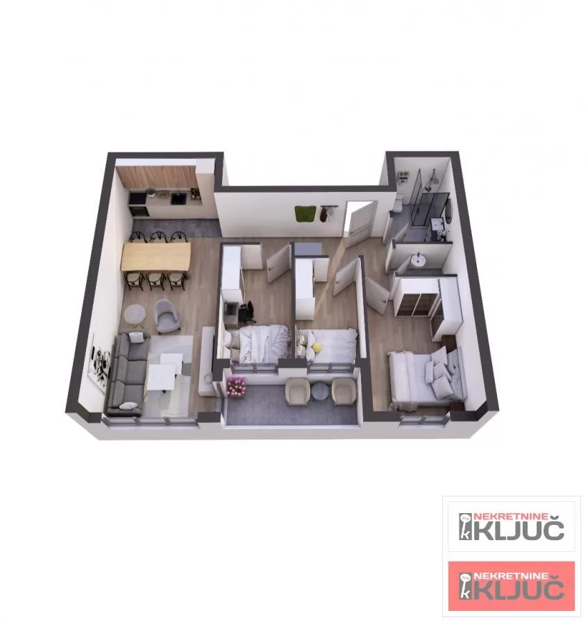 PETROVARADIN, 75m2, Troiposoban, Izgradnja 1