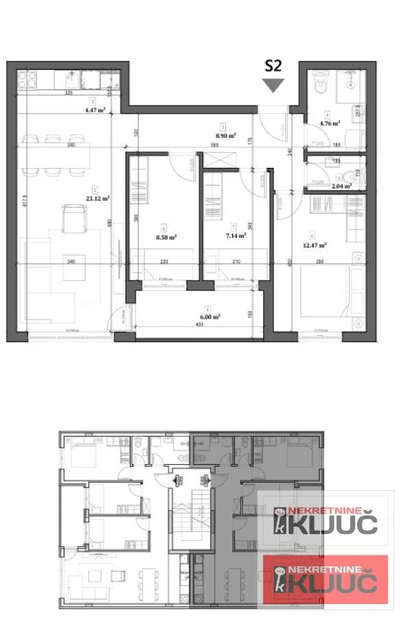 PETROVARADIN, 75m2, Troiposoban, Izgradnja 2