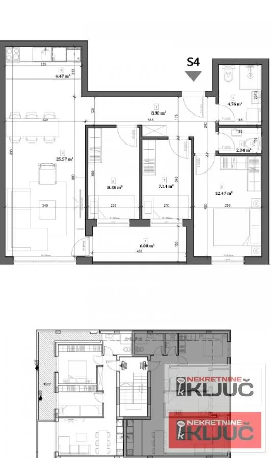PETROVARADIN, 78m2, Troiposoban, Izgradnja 2