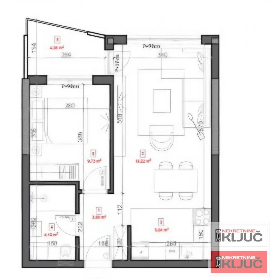 SREMSKA KAMENICA, 45m2, Dvosoban sa pdv, Izgradnja, Renomiran investitor 1