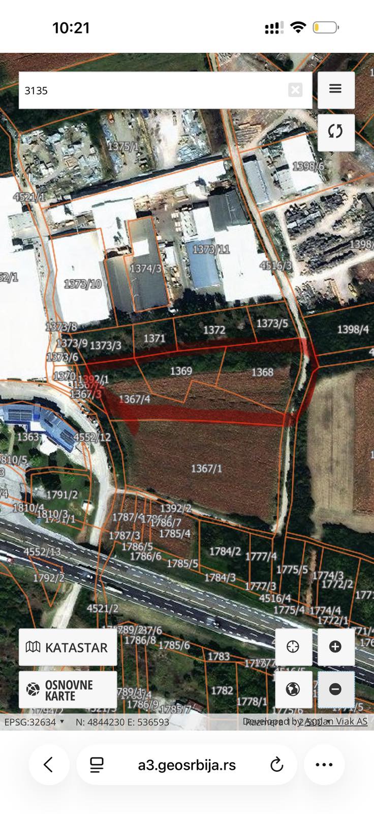 Prodajem gradjevinsko zemljiste u industrijskoj zoni Pojate 3