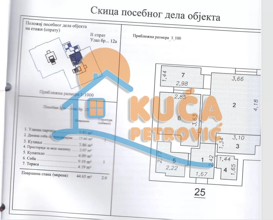 Dvosoban stan, 45 m2, Palilula, Stevana Sremca ID: i-015995 12