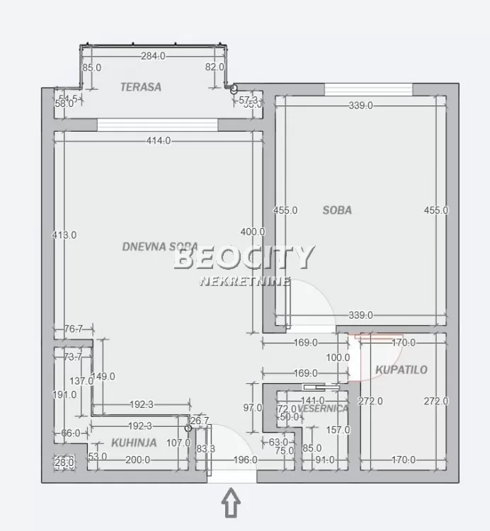 Dvosoban stan, 57 m2, Centar, Vudroa Vilsona ID: 129964 13
