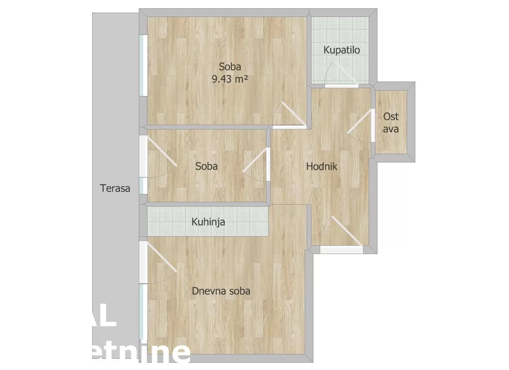 Stan,NOVI SAD,GRBAVICA,kv: 52.00, € 170000, ID: 1102338 14