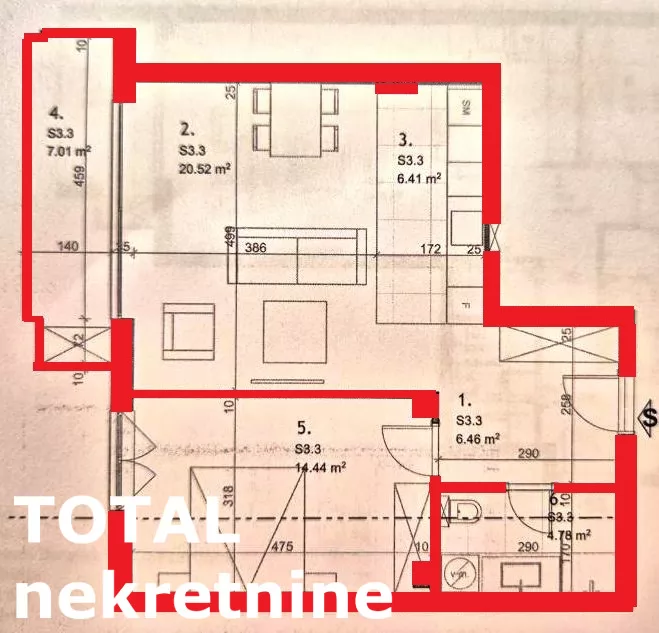 Poslovni prostori,NOVI SAD,CENTAR,kv: 61.00, € 915, ID: 9189895 9