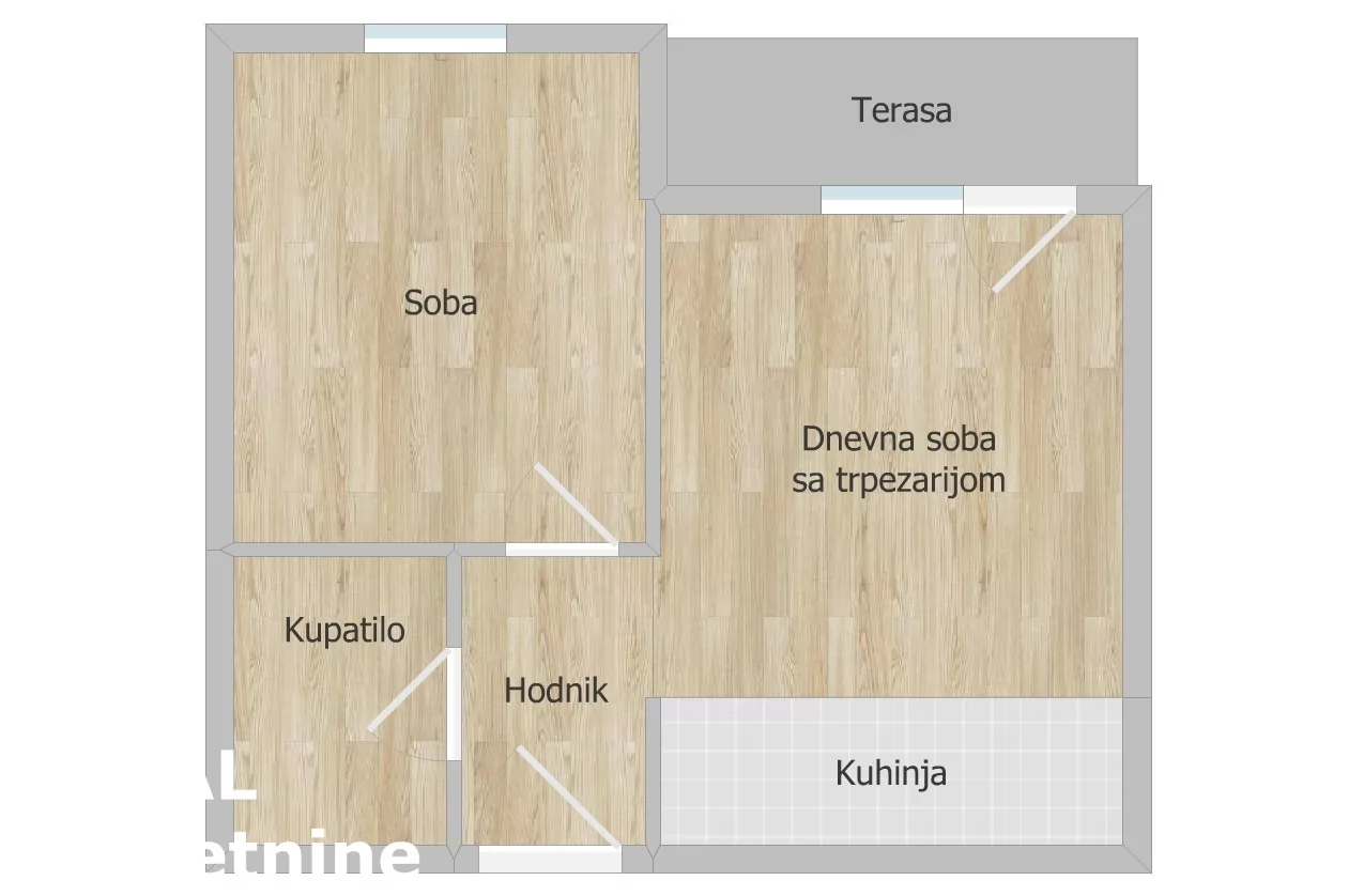 Stan,NOVI SAD,PODBARA,kv: 38.00, € 133500, ID: 1102395 15