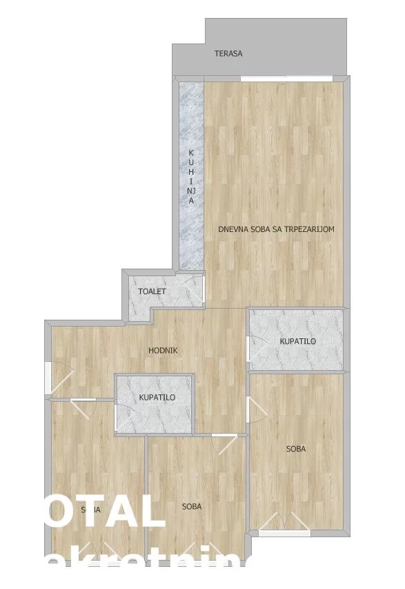 Stan,NOVI SAD,CENTAR,kv: 107.00, € 529000, ID: 1102409 2