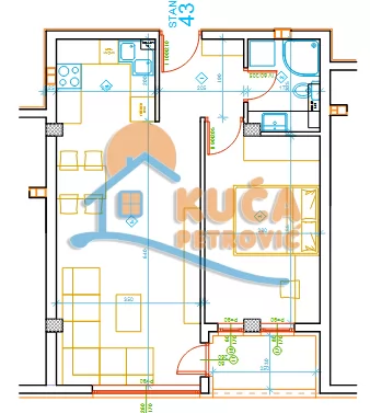 Jednosoban stan, 49.8 m2, Palilula, Mokranjčeva ID: p-016034 5
