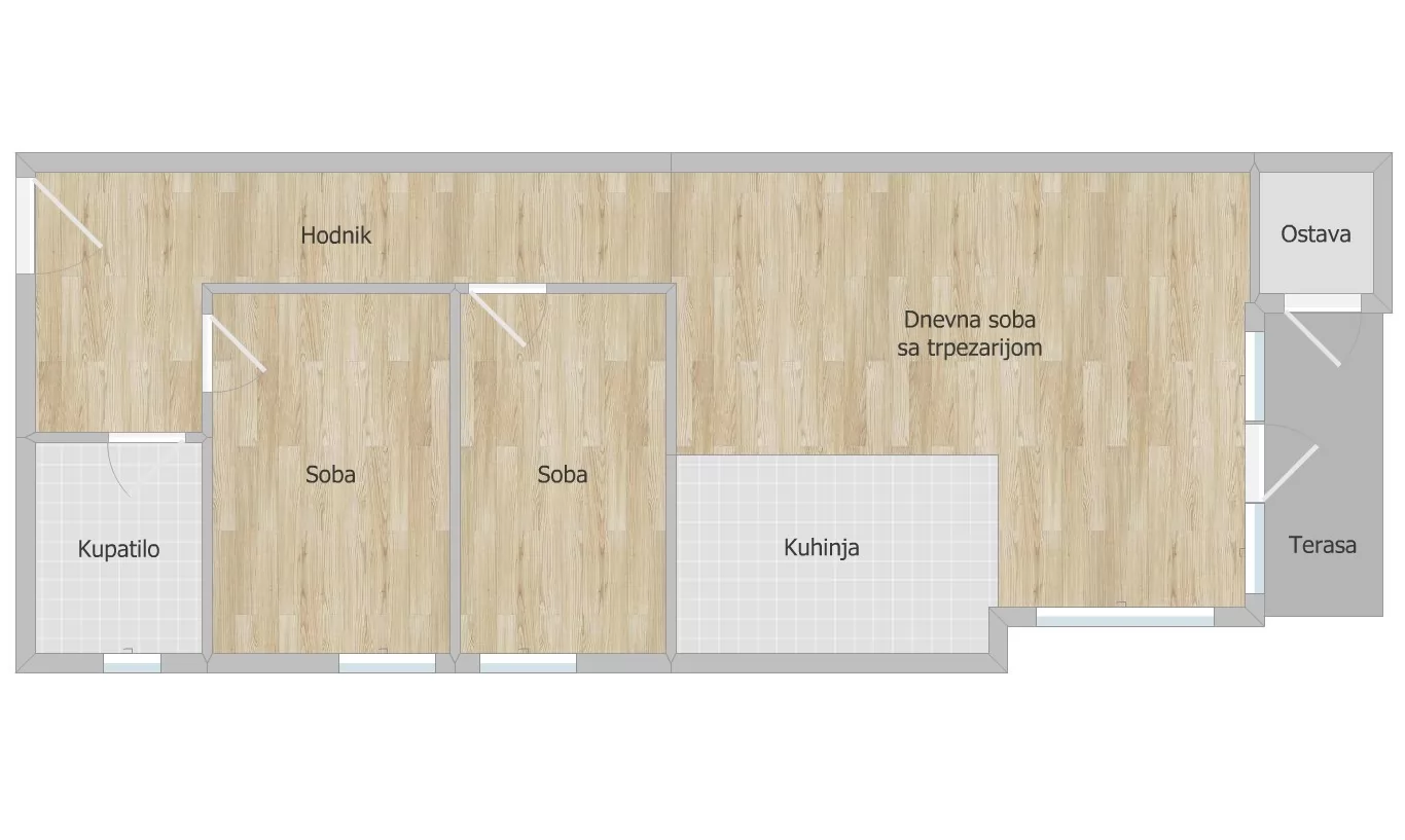 Stan,SREMSKA KAMENICA,TATARSKO BRDO,kv: 93.00, € 199950, ID: 1102151 14