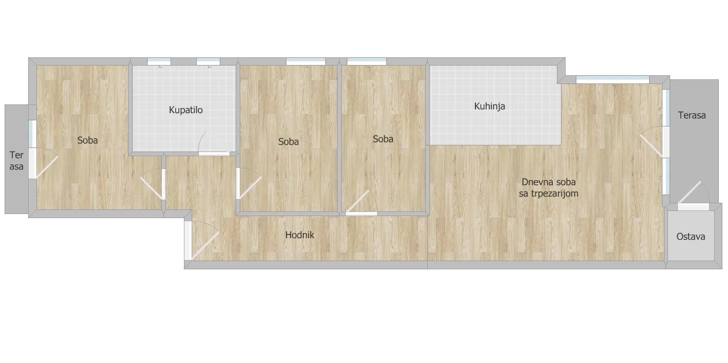 Stan,SREMSKA KAMENICA,TATARSKO BRDO,kv: 95.00, € 223250, ID: 1102152 16