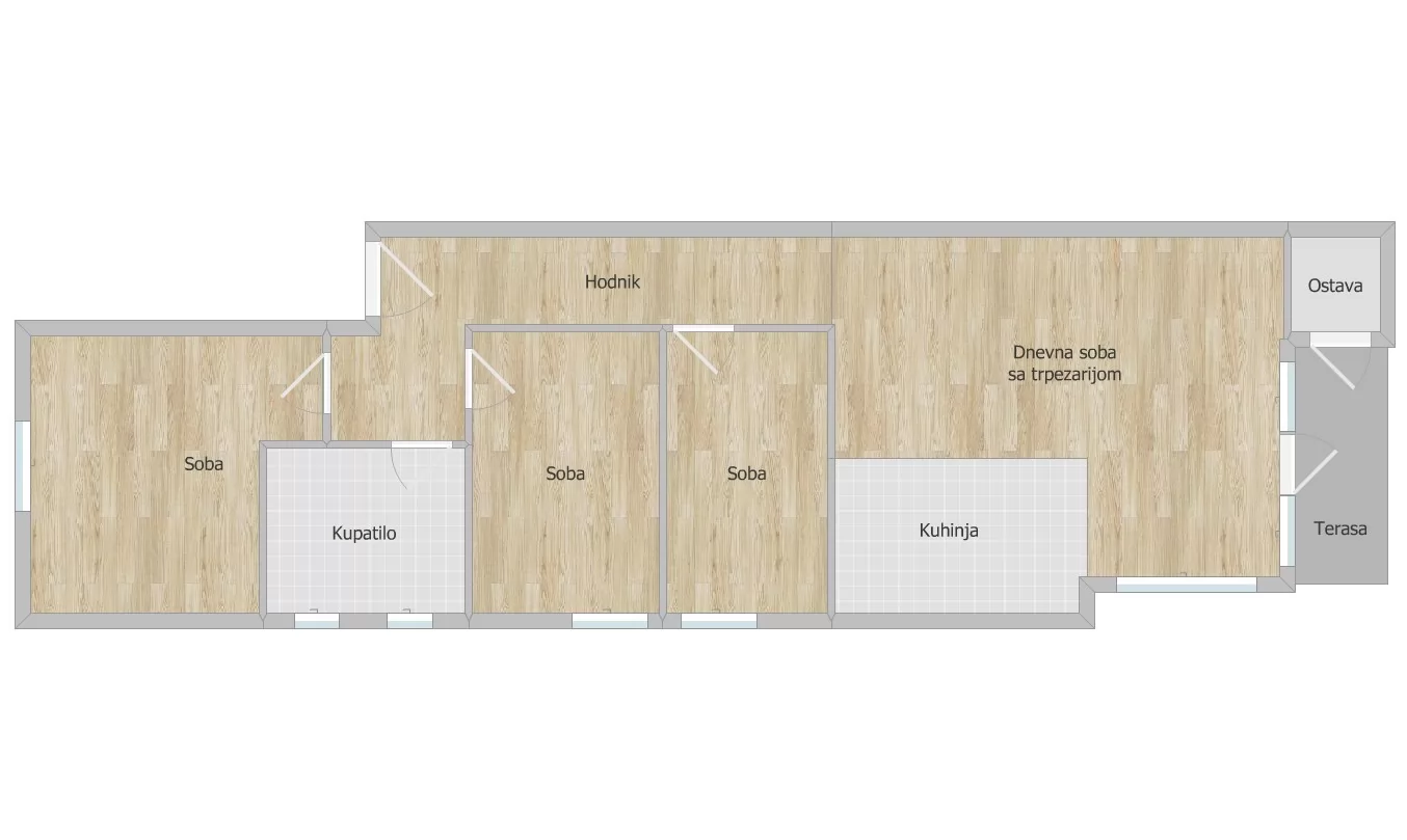 Stan,SREMSKA KAMENICA,TATARSKO  BRDO,kv: 96.00, € 216000, ID: 1102150 16