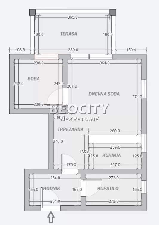 Dvosoban stan, 36 m2, Batajnica, Klisina nova 9. ID: 130163 13
