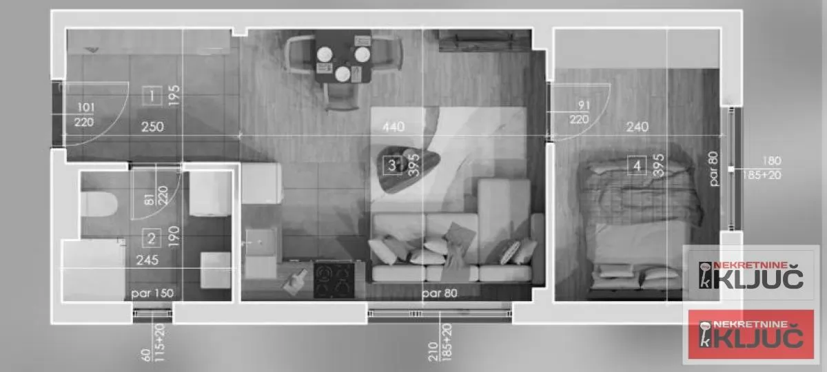 TELEP, 35m2, Jednoiposoban sa pdv, Izgradnja 1