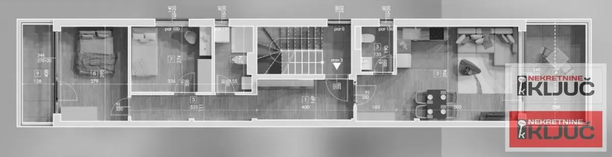 TELEP, 70m2, Trosoban sa pdv, Izgradnja 1