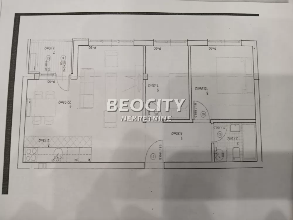 Trosoban stan, 58 m2, Bulevar Evrope, Hadži Ruvimova ID: 130511 26